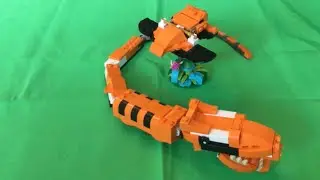 How to build LEGO Titanoboa snake, space ship, and tree from 3 in 1 Majestic Tiger 31129