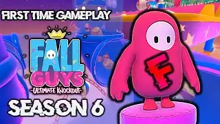 I PLAYED FALL GUYS FOR THE FIRST TIME EVER (SEASON 6 GAMEPLAY)