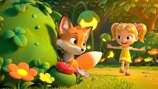 Where Did Baby Fox Spot the Shiny Button 🦊✨ | Funny Toddler Song | Kids Rhymes