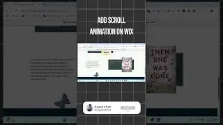 Scroll Animation on Wix🚀
