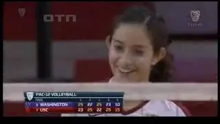 #tb Samantha Bricio (USC) vs Washington 121026, Freshman year
