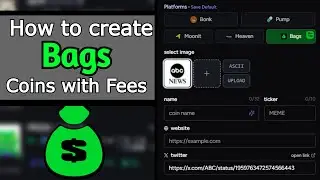 How to create Coins on Bags.FM with custom fees