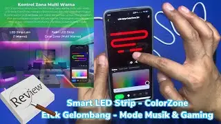 RABIT 🔥 Smart LED Strip RGBW ColorZone 🔥 Lampu Bluetooth Control 🔥 Unboxing + Review