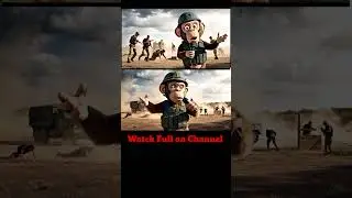 Babloo Bandaar Pahuch Gya Army Camp! 😱🐒  #shorts #aivlogs #monkeyvlogs #bandaarvlog @YouTube
