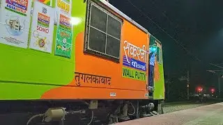 Loopline Departure vs Mainline DEPARTURE Trains | RED HOT WAP4+POWERFUL WAP7 | Indian Railways