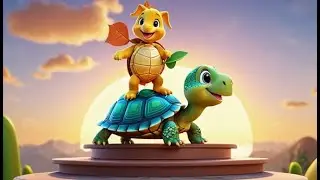 The Turtle Who Won the Race 🐢🏁 | Inspirational Nursery Rhyme for Kids