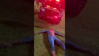 HOMEM ARANHA FOI PRESO #police #policia #homemaranha #prison #viral #trending #trendingshorts