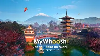 MyWhoosh virtual cycling, Saka no Michi - climbing segment (Full)