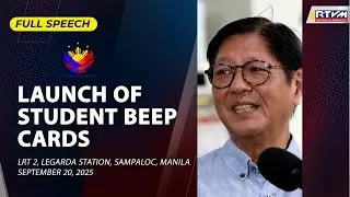 Launch of Student Beep Cards (Full Speech)