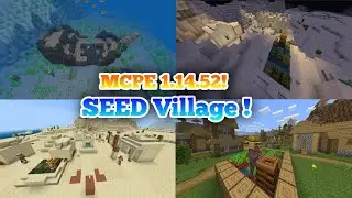 Minecraft pe 1.14.0.52 new update / mcpe 1.14.0.52 seed village !