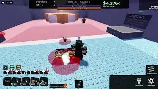 World Tower Defense Map: Duel Battle(Blox Card Collab) Mode: Stage 1(Solo)