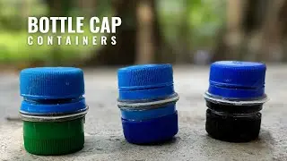 How To Make Bottle Cap Containers | Plastic Bottle Recycle Ideas