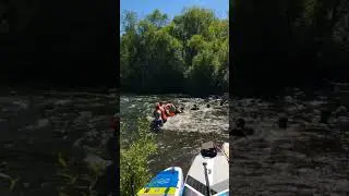 Охлаждение саперов в реке после удачного сплава👌😂#sup #suptouring #travel #сапборд #river