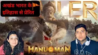 HANUMAN HINDI TRAILER | REACTION & SHORT REVIEW | Azy Reacts