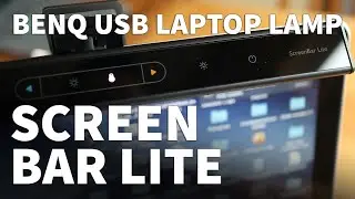 BenQ Screen Bar Lite USB Laptop Lamp &ndash; Portable Computer LED Light with Color Temperature Settings