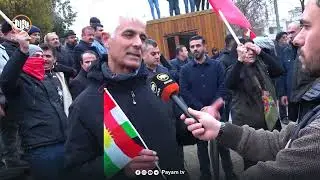 سلێمانی.. جەماوەرێكی بەرچاو بۆ پشتیوانی لە كوردنشینانی حەلەب ڕژانە سەر شەقام