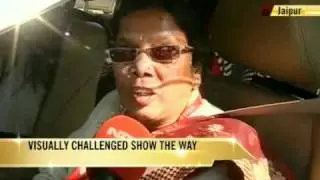 Car rally for the visually challenged in Jaipur