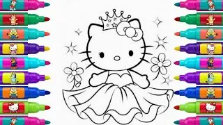 Cute Hello Kitty Art for Kids | Learn to Draw & Color 🖌️
