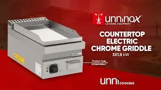 Electric Griddle Chrome | Precise Temperature Control & Easy Cleaning &ndash; E70GP10B+C