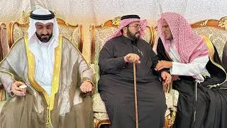 الشيخ المستشار محمد بن عبدالعزيز المدرع لواجب عزاء شيخ شمل قبائل قحطان ووادعة الشيخ : فهد بن دليم