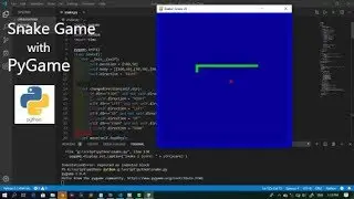 snake game with PyGame. Python