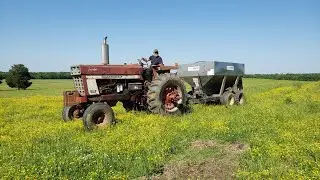 Spreading Fertilizer on Hay Fields