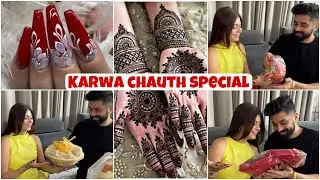 KARWA CHAUTH Special Nails💅🏻 Mehndi, Outfits, Jewellery and Gifts🎁| Shilpa Chaudhary