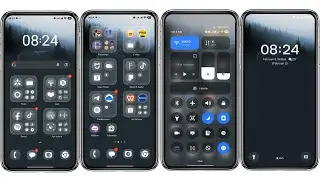 New Tema HyperOS One Glass V Full Aesthetic Xiaomi Redmi Poco HyperOS