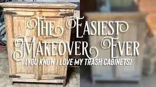 The EASIEST Makeover Ever | Trash Cabinet Spray Paint Wash | Elegant Upgrades