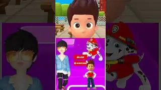 Paw 🐾 Patrol- 🆚 Owlette 🆚 Gekko X Dance Song #tileshopedmrush #pjmaskschinese #pawpatrol