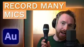 Запись с двух или более микрофонов одновременно — руководство по Adobe Audition