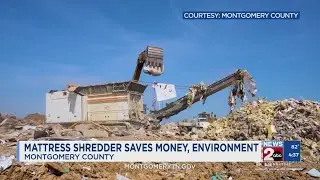 Mattress shredder saving money, environment in Montgomery County