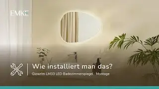 Glowrim LM33 LED Badezimmerspiegel | Touch-Steuerung, Anti-Beschlag & modernes Design