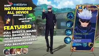 UPDATED!! Script Xavier Gojo Satoru Jujutsu Kaisen No Password | Effect & Voice - New Patch ML