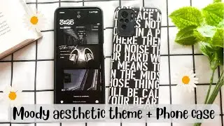 Moody (for boys) aesthetic theme + phone case Xiaomi Redmi Note 10 🖤