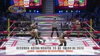 CMLL - LLUVIA - JAROCHITA VS PERSEPHONE - ZEUXIS / ARENA M&Eacute;XICO/23-01-26