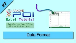 Apache POI Date Format, Java Apache POI Date Format Cell