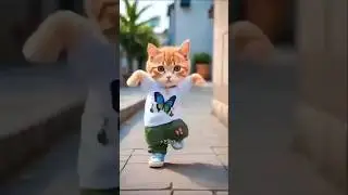 القطه تقلد روور 😹👧🍭🍉&hearts;️💕😱 #shorts