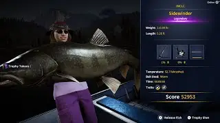 10/15/25 USA Sidewinder Legendary Fish Map Bait Call of the Wild Angler COTW 