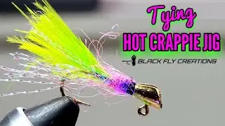 New Wild Crappie Jig! Easy Fly Tying Tutorials For Beginners How To Tie A Jig By Black Fly Creations