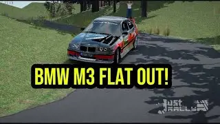Rallye Aveyron Rouergue - Occitanie Shakedown - Flat out | Action | [4K] Just Rally 3 BMW M3 E46