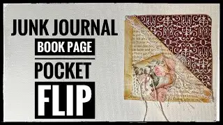 Junk Journal - Book Page Pocket Flip