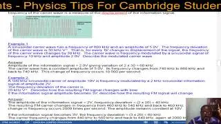 A level Physics (9702): Modulation