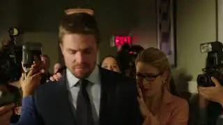 Arrow 6x21 Opening scene/Diggle rescues his friend John/Oliver and Felicity talk to a lawyer