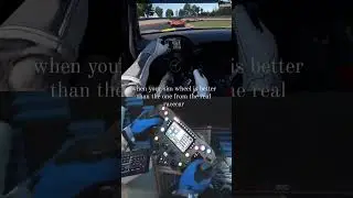 when your sim wheel is better than the one from the real racecar #simracing #simulator #rexing