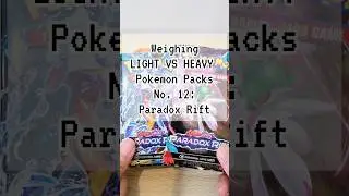 Weighing Pokemon Packs: Do Heavy Packs Really Matter?