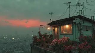 Уютная атмосфера на крыше города