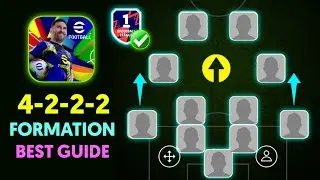 Как построить идеальную схему быстрого контратаки 4-2-2-2 (2 AMF) в eFootball 2025 🥵🔥