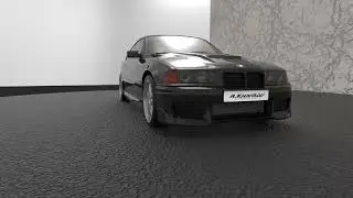 RK BMW M3 Wolf Customs black(video) #project #3d #modeling #carbon
