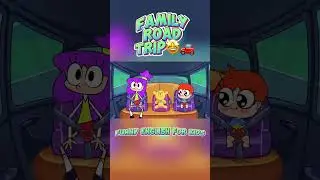 Family Road Trip🤩🚗Funny English for Kids! #cartoon #english #funny